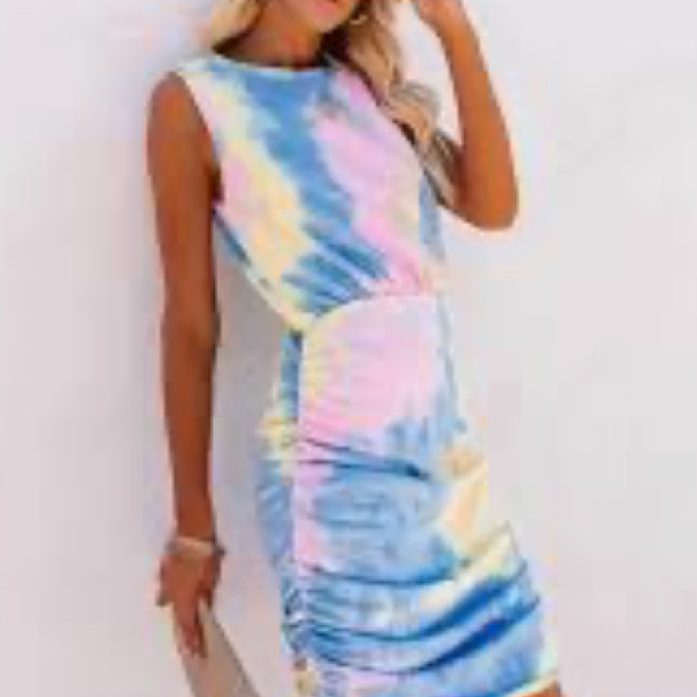 Vici Vibrant Tie-Dye Mini Dress